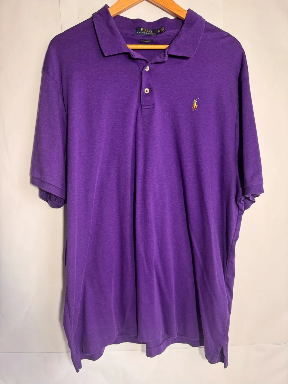 Polo by Ralph Lauren Purple Short Sleeve Classic Polo